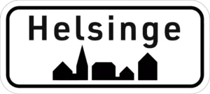 Helsinge byskilt