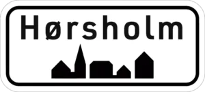 Hørsholm byskilt