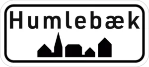 Humlebæk byskilt