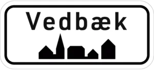 Vedbæk byskilt